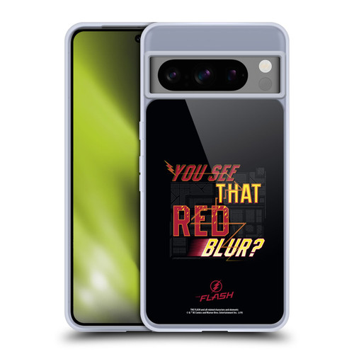 The Flash TV Series Graphics Red Blur Soft Gel Case for Google Pixel 8 Pro