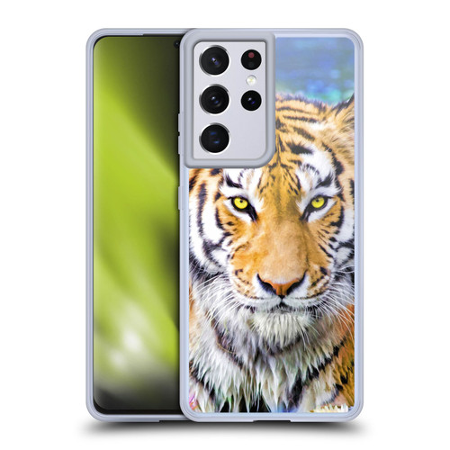 Aimee Stewart Animals Tiger and Lily Soft Gel Case for Samsung Galaxy S21 Ultra 5G