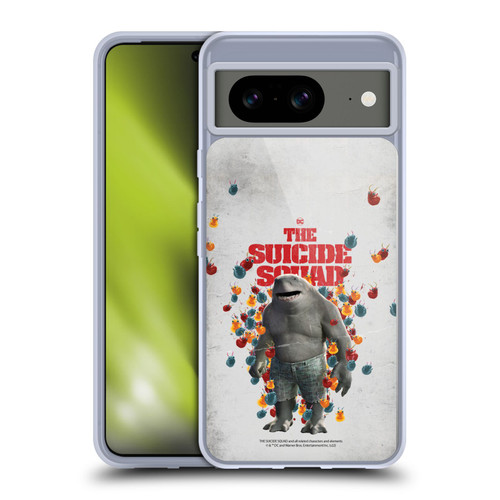 The Suicide Squad 2021 Character Poster King Shark Soft Gel Case for Google Pixel 8