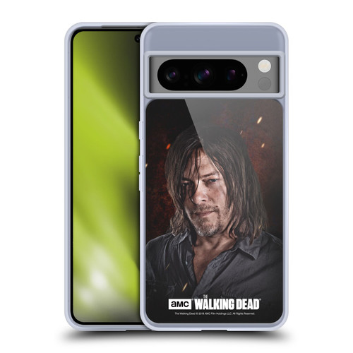 AMC The Walking Dead Season 8 Portraits Daryl Soft Gel Case for Google Pixel 8 Pro