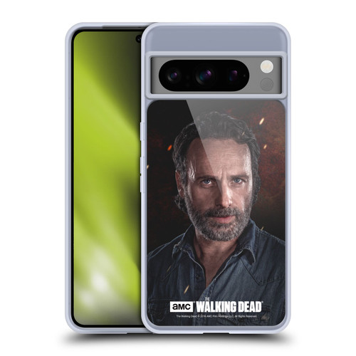 AMC The Walking Dead Season 8 Portraits Rick Soft Gel Case for Google Pixel 8 Pro