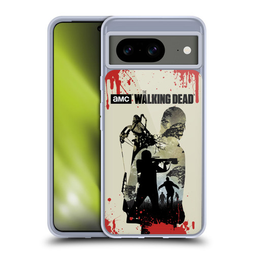 AMC The Walking Dead Silhouettes Daryl Full Soft Gel Case for Google Pixel 8