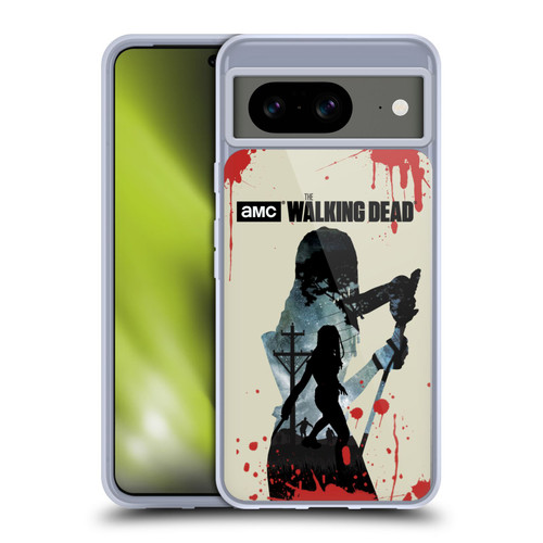 AMC The Walking Dead Silhouettes Michonne Soft Gel Case for Google Pixel 8