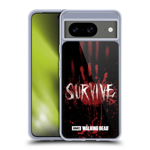 AMC The Walking Dead Typography Survive Hand Soft Gel Case for Google Pixel 8