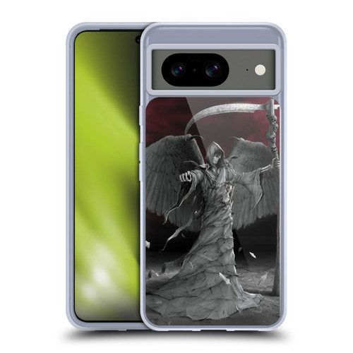 Vincent Hie Skulls Time Is Up Soft Gel Case for Google Pixel 8
