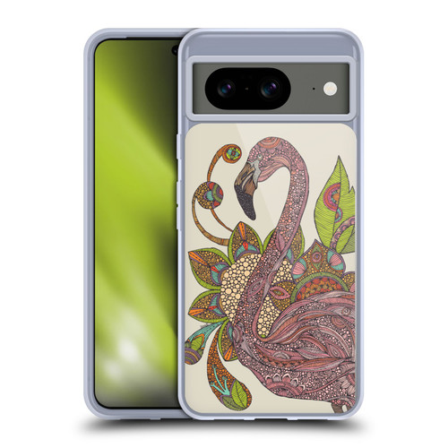 Valentina Animals And Floral Flamingo Soft Gel Case for Google Pixel 8