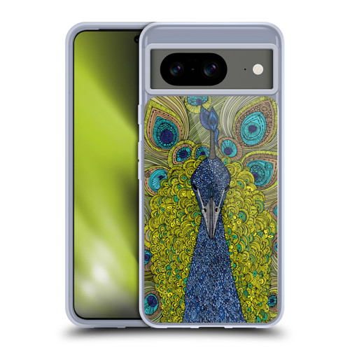 Valentina Birds The Peacock Soft Gel Case for Google Pixel 8