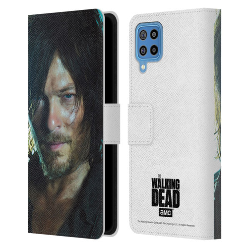 AMC The Walking Dead Characters Daryl Leather Book Wallet Case Cover For Samsung Galaxy F22 (2021)