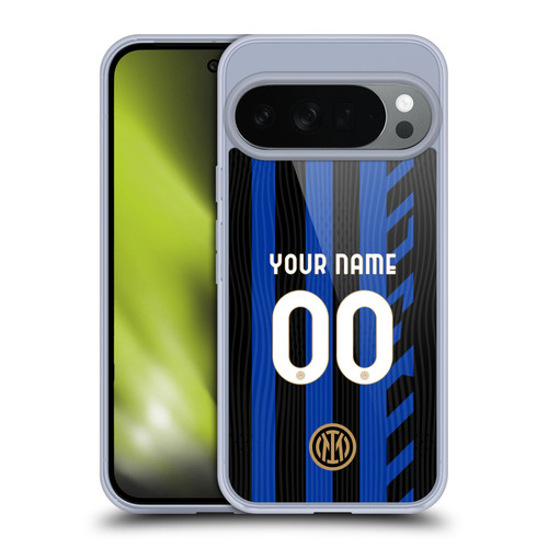 Custom Customised Personalised Inter Milan 2024/25 Kit Home Soft Gel Case for Google Pixel 10