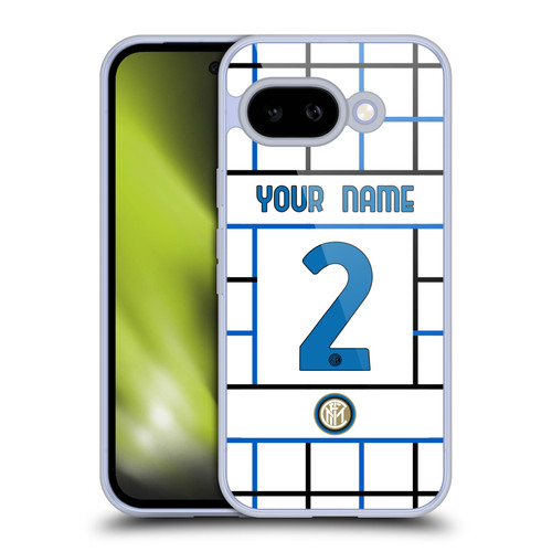 Custom Customised Personalised Inter Milan 2020/21 Crest Kit Away Soft Gel Case for Google Pixel 9A