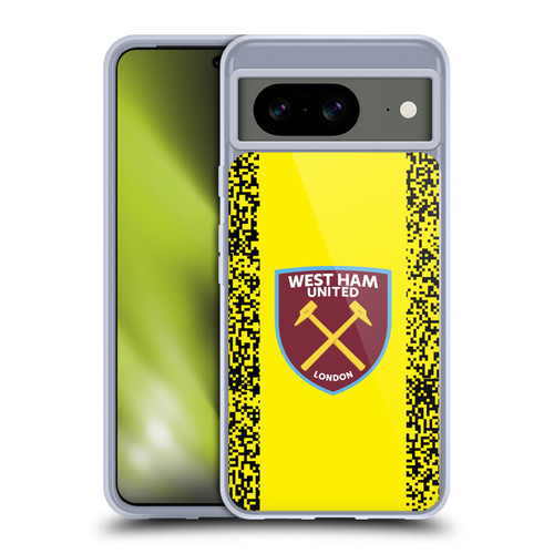 West Ham United FC 2021/22 Crest Kit Third Goalkeeper Soft Gel Case for Google Pixel 8