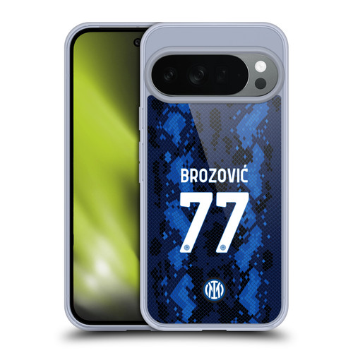 Fc Internazionale Milano 2021/22 Players Home Kit Marcelo Brozovic Soft Gel Case for Google Pixel 10
