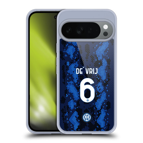 Fc Internazionale Milano 2021/22 Players Home Kit Stefan de Vrij Soft Gel Case for Google Pixel 10