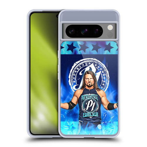 WWE Aj Styles Portrait Soft Gel Case for Google Pixel 8 Pro