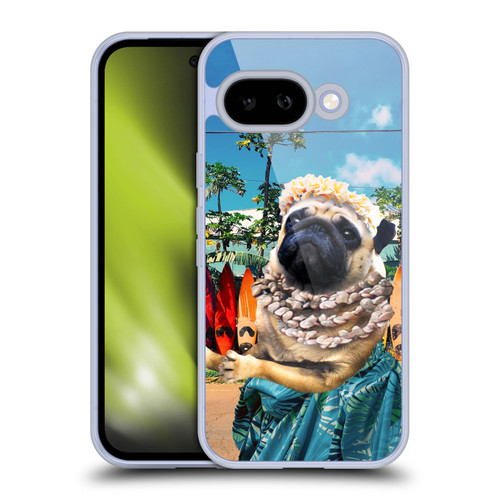 Random Galaxy Animals Aloha Hawaiian Pug Soft Gel Case for Google Pixel 9A