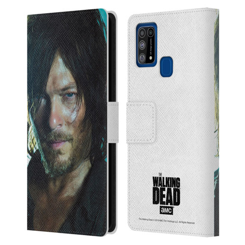 AMC The Walking Dead Characters Daryl Leather Book Wallet Case Cover For Samsung Galaxy M31 (2020)