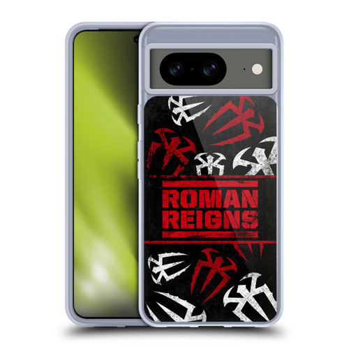 WWE Roman Reigns Logo Pattern Soft Gel Case for Google Pixel 8
