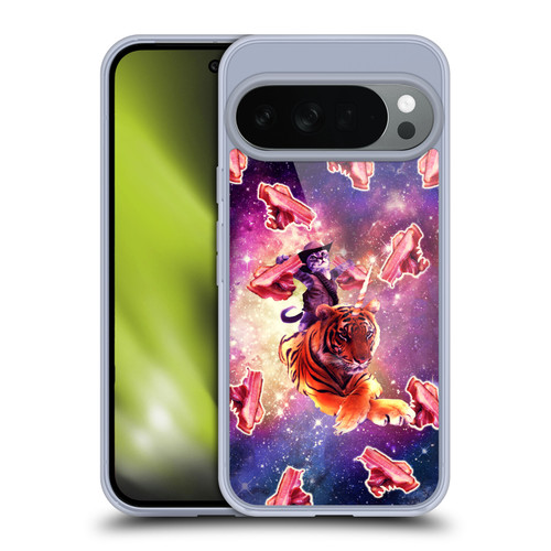 Random Galaxy Space Cat Tiger Unicorn With Bacons Soft Gel Case for Google Pixel 10