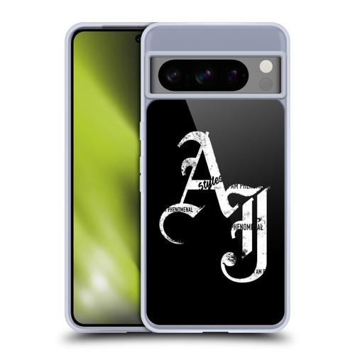 WWE Aj Styles Grunge Initials Soft Gel Case for Google Pixel 8 Pro