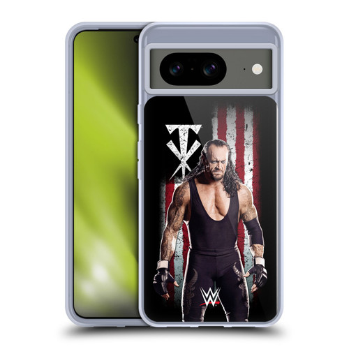 WWE American Flag Superstars Undertaker Soft Gel Case for Google Pixel 8