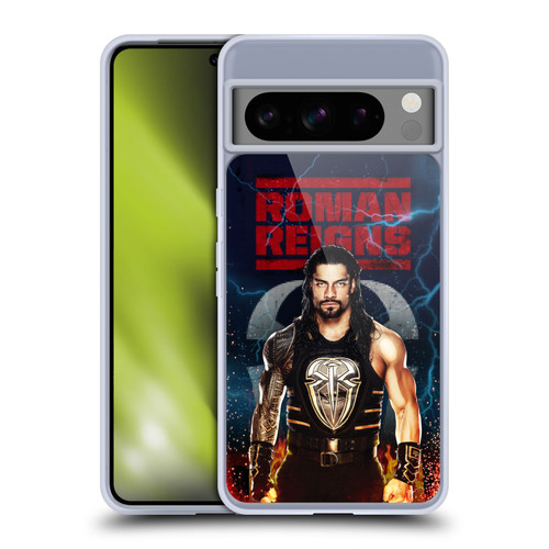 WWE 2017 Roman Reigns LED Image Soft Gel Case for Google Pixel 8 Pro