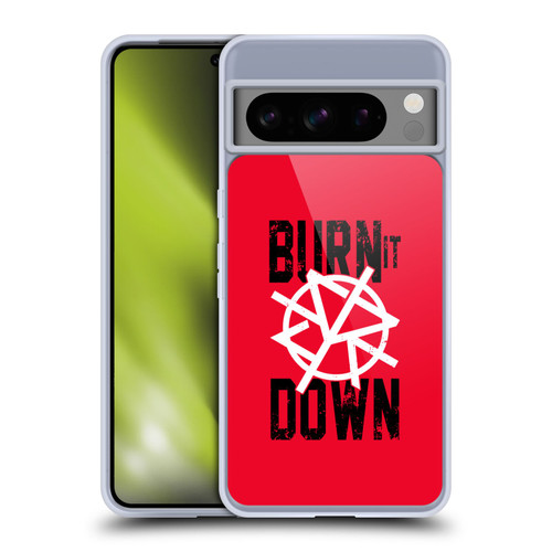 WWE Superstars 8 Seth Rollins Burn It Down Soft Gel Case for Google Pixel 8 Pro