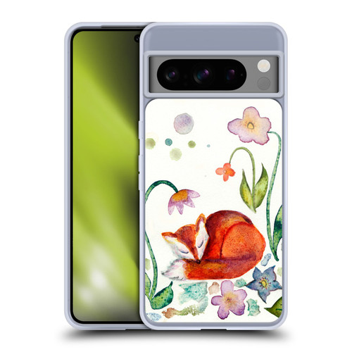 Wyanne Animals Fox Napping In The Garden Soft Gel Case for Google Pixel 8 Pro