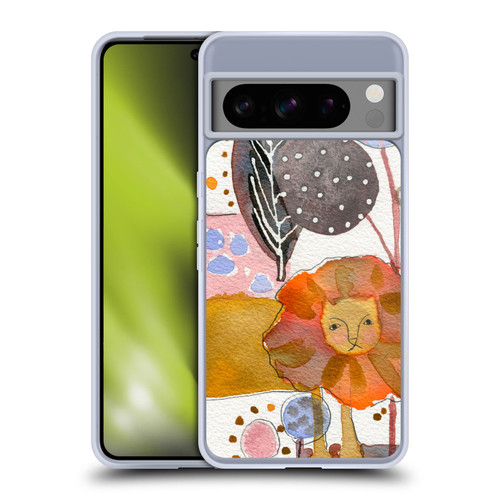 Wyanne Animals Watercolour Lion Soft Gel Case for Google Pixel 8 Pro
