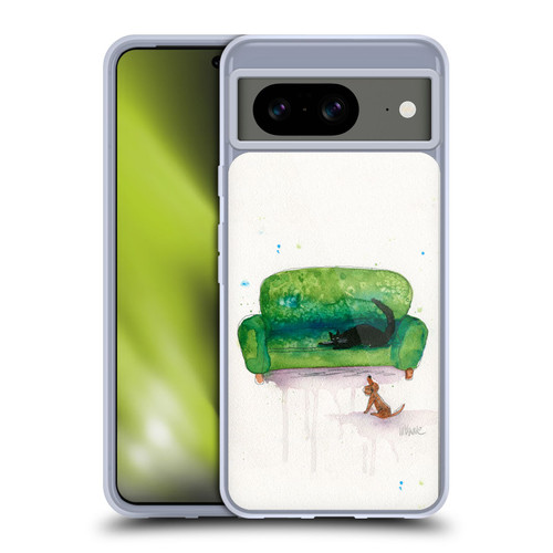 Wyanne Animals 2 Couch Cat and Dog Soft Gel Case for Google Pixel 8