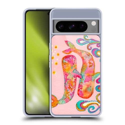 Wyanne Animals 2 Pink Whales Soft Gel Case for Google Pixel 8 Pro