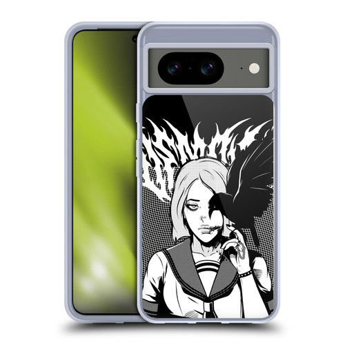 Zombie Makeout Club Art Crow Soft Gel Case for Google Pixel 8