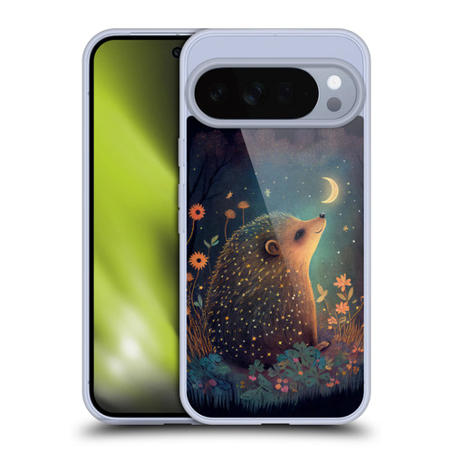 JK Stewart Graphics Hedgehog Looking Up At Stars Soft Gel Case for Google Pixel 10 Pro XL