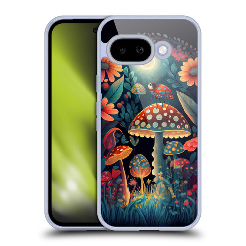 JK Stewart Graphics Ladybug On Mushroom Soft Gel Case for Google Pixel 9A