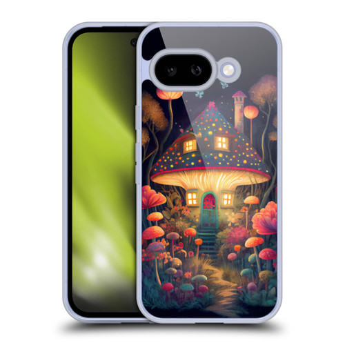 JK Stewart Graphics Mushroom Cottage Night Garden Soft Gel Case for Google Pixel 9A
