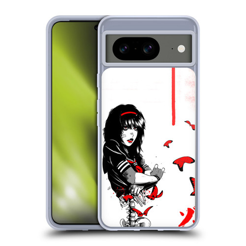Zombie Makeout Club Graphics Butterflies Soft Gel Case for Google Pixel 8