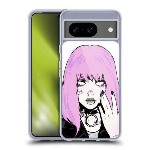 Zombie Makeout Club Graphics Pink Hair Soft Gel Case for Google Pixel 8