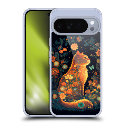 JK Stewart Key Art Orange Cat Sitting Soft Gel Case for Google Pixel 10 Pro XL