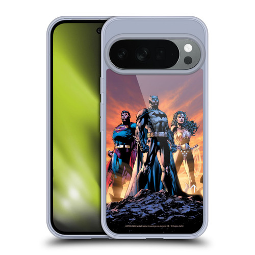 Justice League DC Comics Comic Book Covers Icons Trinity Soft Gel Case for Google Pixel 10