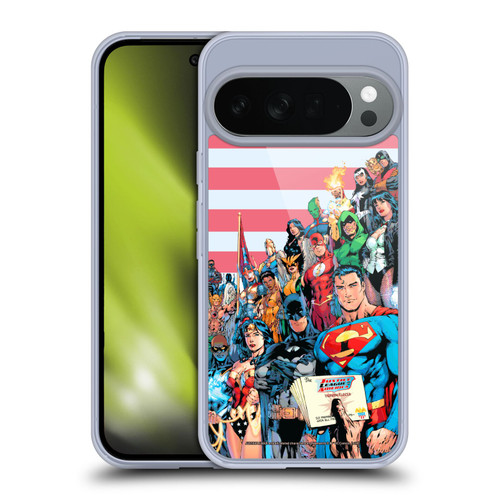 Justice League DC Comics Comic Book Covers Of America #1 Soft Gel Case for Google Pixel 10