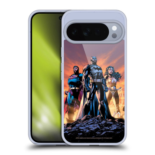 Justice League DC Comics Comic Book Covers Icons Trinity Soft Gel Case for Google Pixel 10 Pro XL