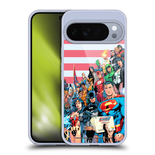 Justice League DC Comics Comic Book Covers Of America #1 Soft Gel Case for Google Pixel 10 Pro XL