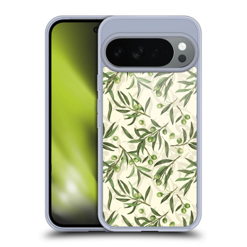 Katerina Kirilova Fruits & Foliage Patterns Olive Branches Soft Gel Case for Google Pixel 10