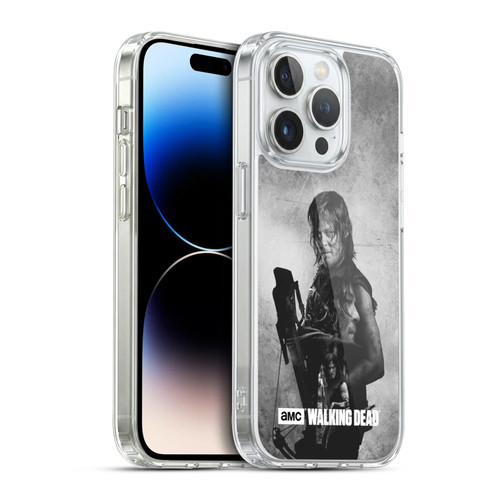 AMC The Walking Dead Double Exposure Daryl Soft Gel Case for Apple iPhone 14 Pro