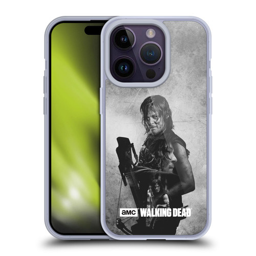 AMC The Walking Dead Double Exposure Daryl Soft Gel Case for Apple iPhone 14 Pro