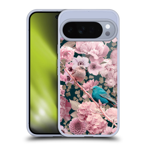 LebensArt Birds And Floral Sparrows In Pink Soft Gel Case for Google Pixel 10 Pro XL
