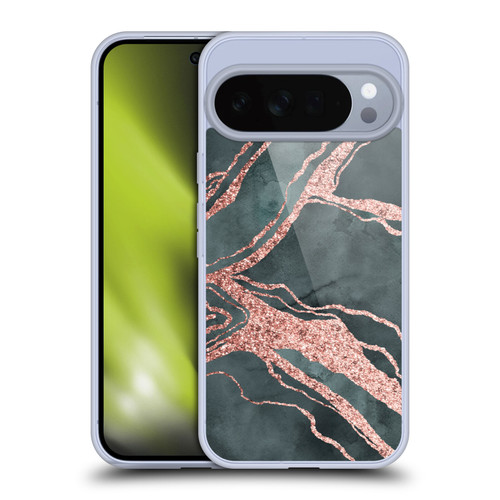 LebensArt Gemstone Marble Rose Gold Ripple Soft Gel Case for Google Pixel 10 Pro XL