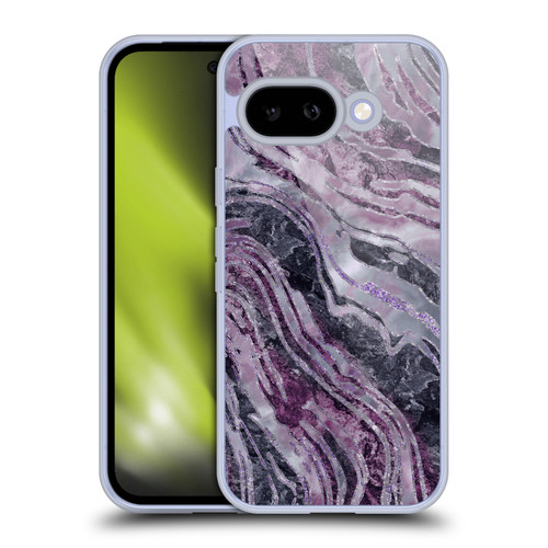 LebensArt Gemstone Marble Elegant Purple Soft Gel Case for Google Pixel 9A