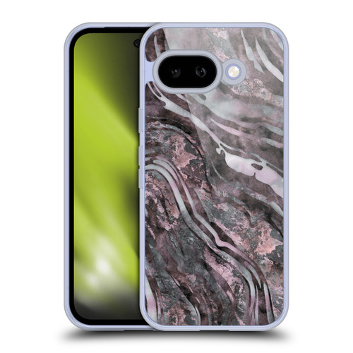 LebensArt Geo Liquid Marble River Stone Soft Gel Case for Google Pixel 9A