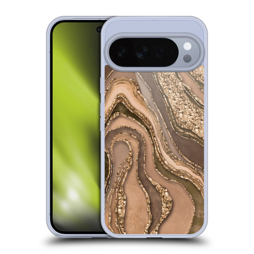 LebensArt Glamour Patterns Crystal Marble Amber Soft Gel Case for Google Pixel 10 Pro XL