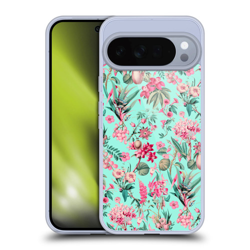 LebensArt Jungle Plants And Animals Aqua Soft Gel Case for Google Pixel 10 Pro XL